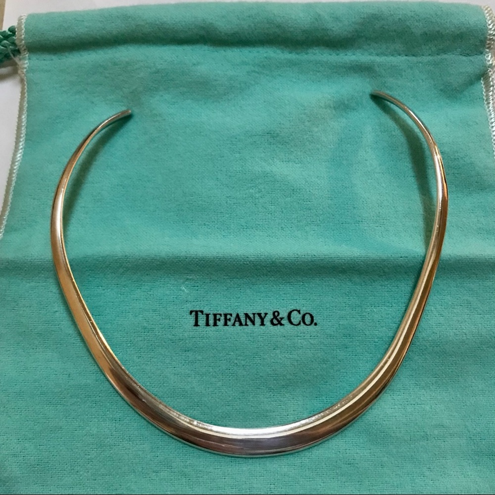 Tiffany & Co Sterling Silver Collar Choker Necklace